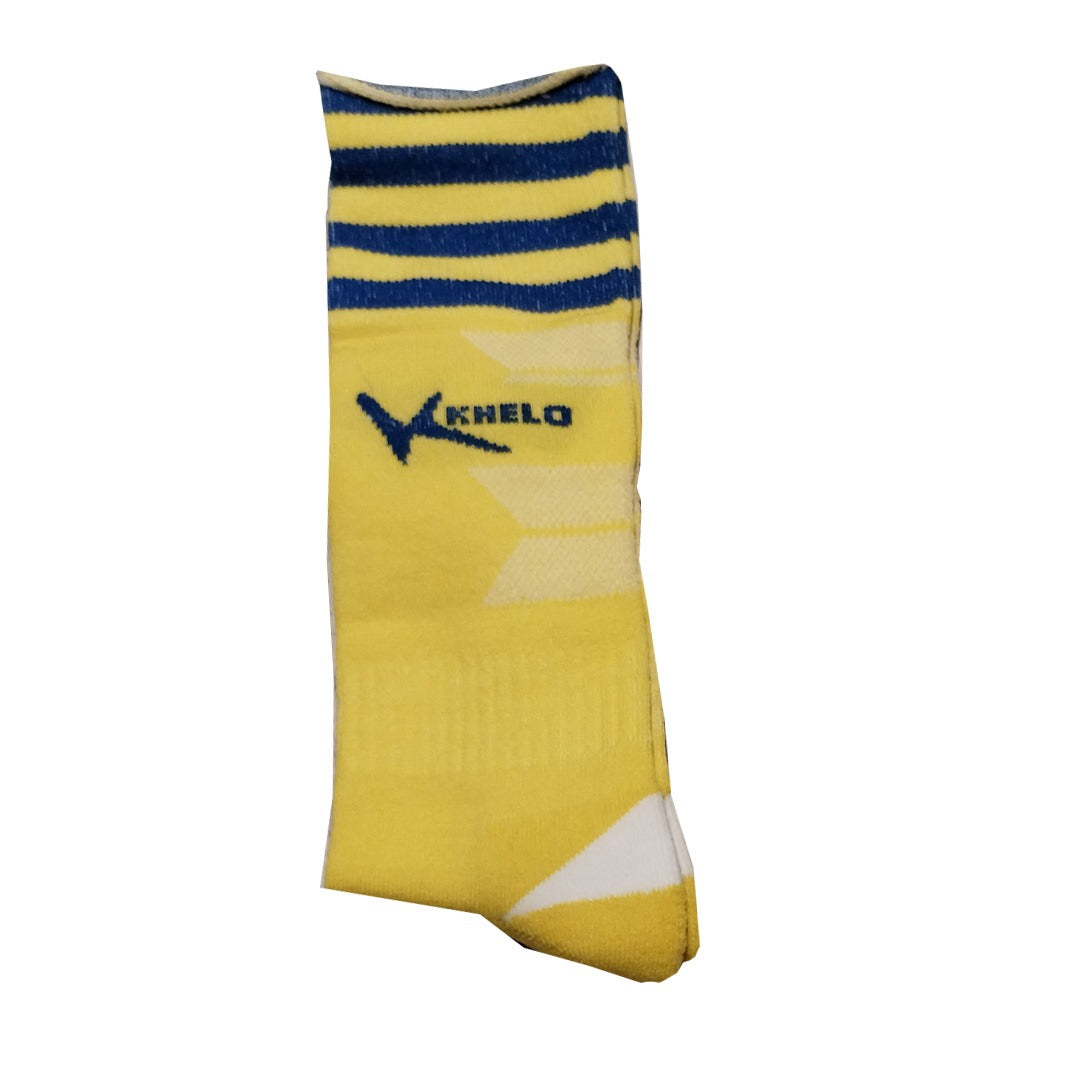 Khelo Yellow Football Socks