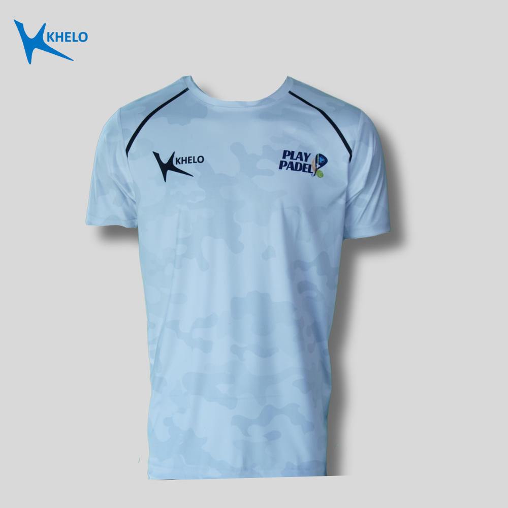 Khelo White Play Padel Sports T-Shirt