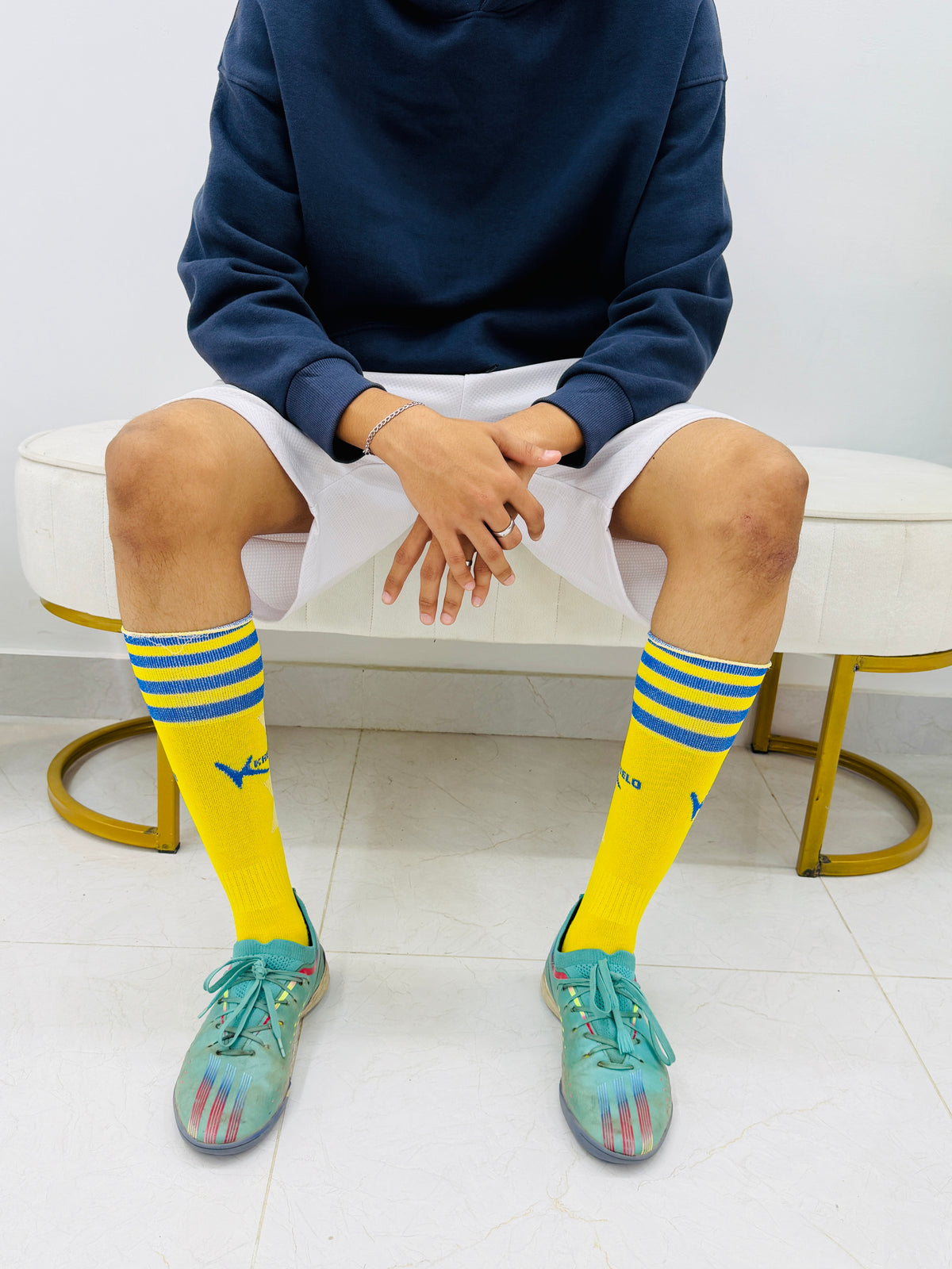 Khelo Yellow Football Socks