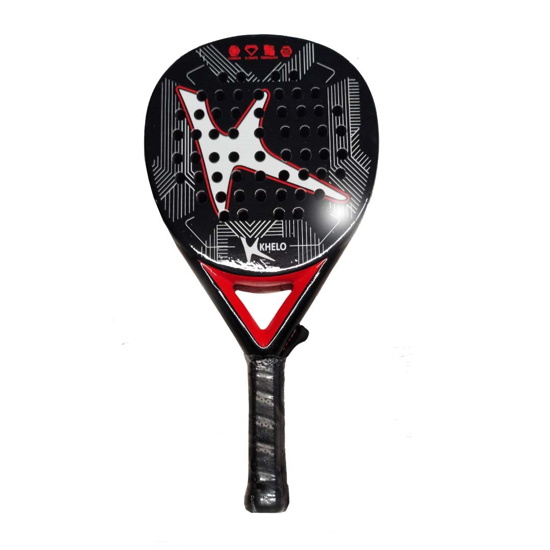 Khelo Red Slice 3K Carbon Padel Racket