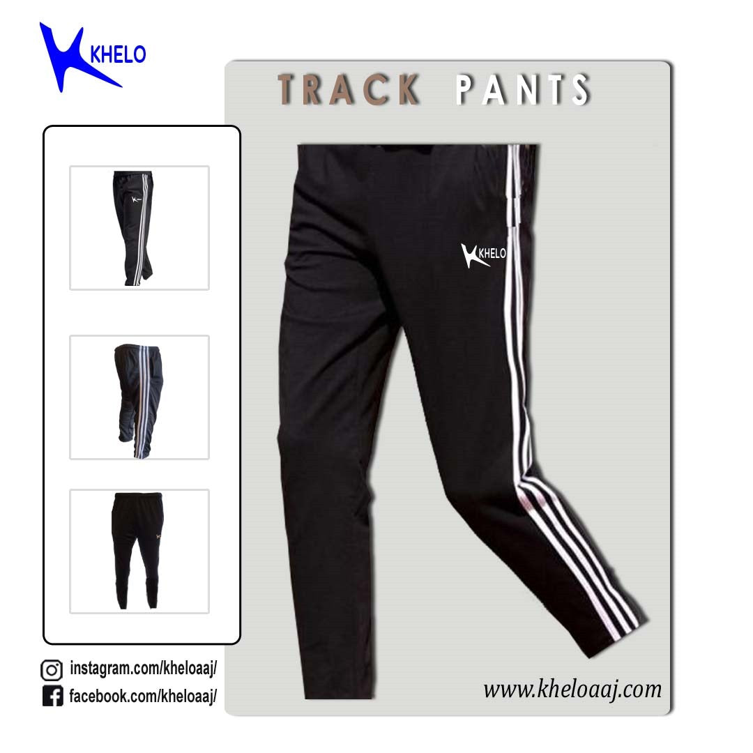 Khelo Black Track Pants