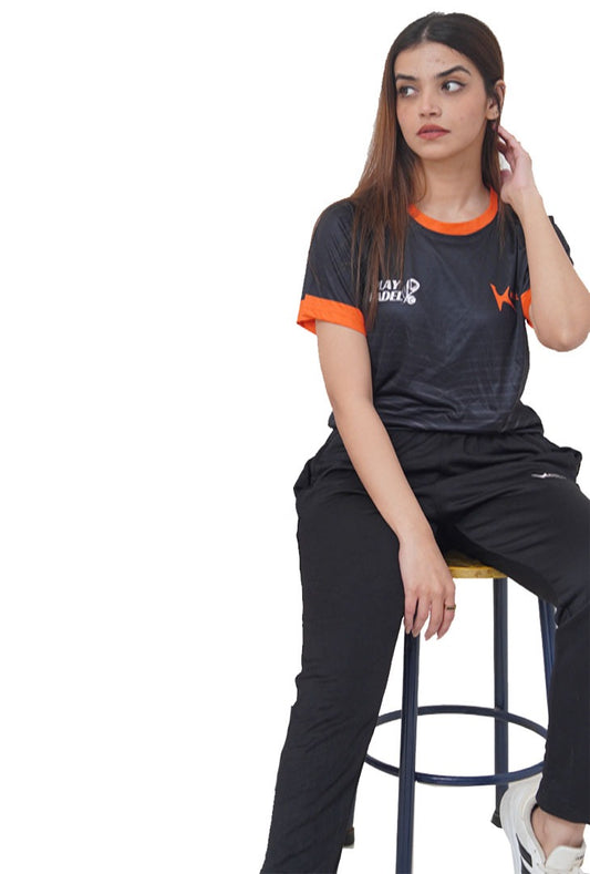 Black Sports T-shirt Slim fit